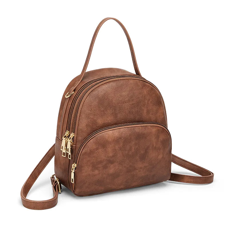 Stylish Women’s Leather Backpack – Perfect for School, Travel, and Everyday Use