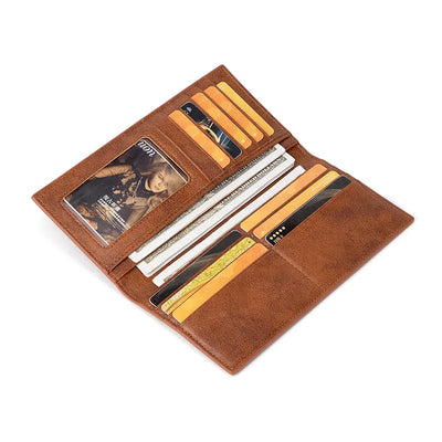 Men’s Casual Long Leather Wallet