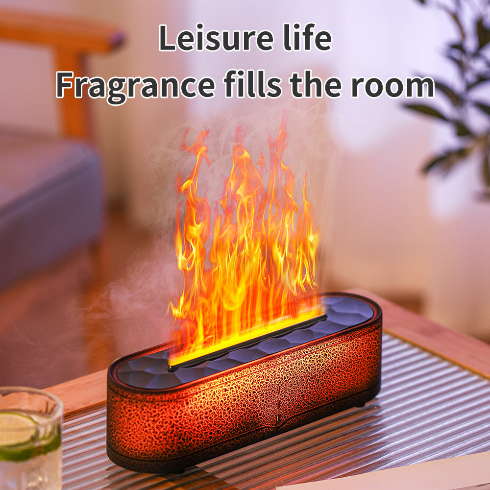 Rainbow Flame Aroma Diffuser & Ultrasonic USB Humidifier with Remote Control