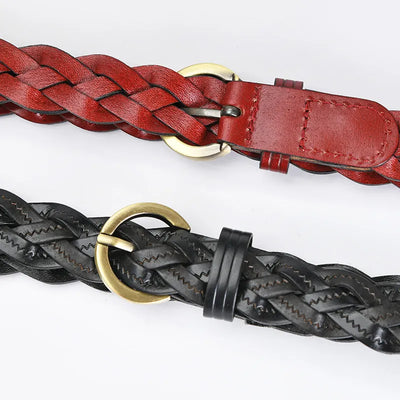 Belt Youth Style Casual All-match Faux Leather Alloy Buckle Waistband