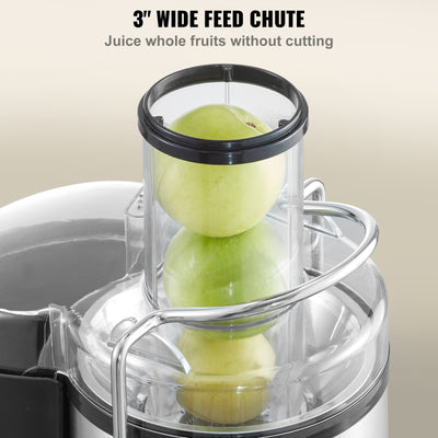 850W Centrifugal Juicer Machine with Easy Clean and Large Feed Chute for Fruits and Vegetables