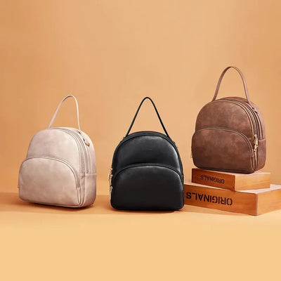 Stylish Women’s Leather Backpack – Perfect for School, Travel, and Everyday Use