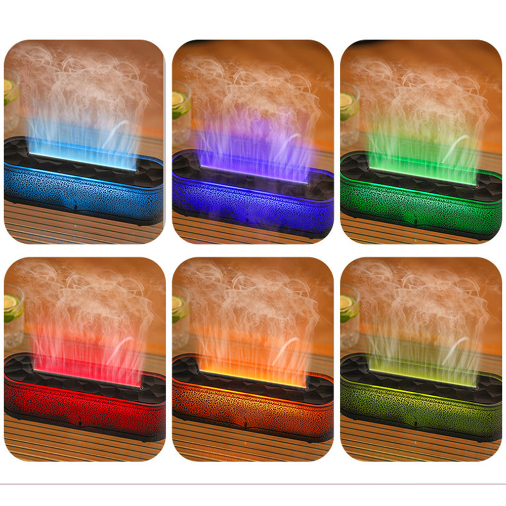 Rainbow Flame Aroma Diffuser & Ultrasonic USB Humidifier with Remote Control