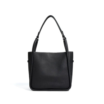 Genuine Leather Bucket Bag – Versatile Women’s Shoulder & Handheld Tote