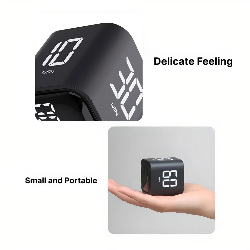 Productivity Cube Timer with Gravity Sensor and LED Display