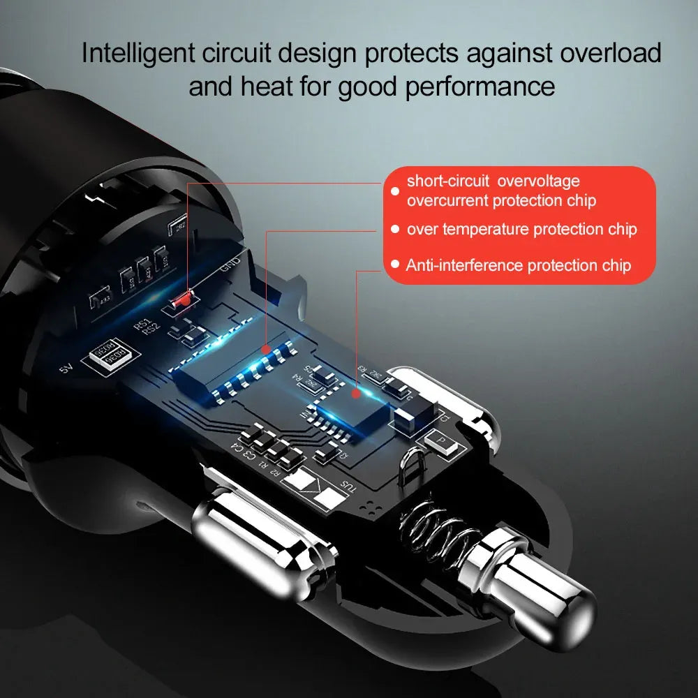 3.1A Car Charger Dual Usb